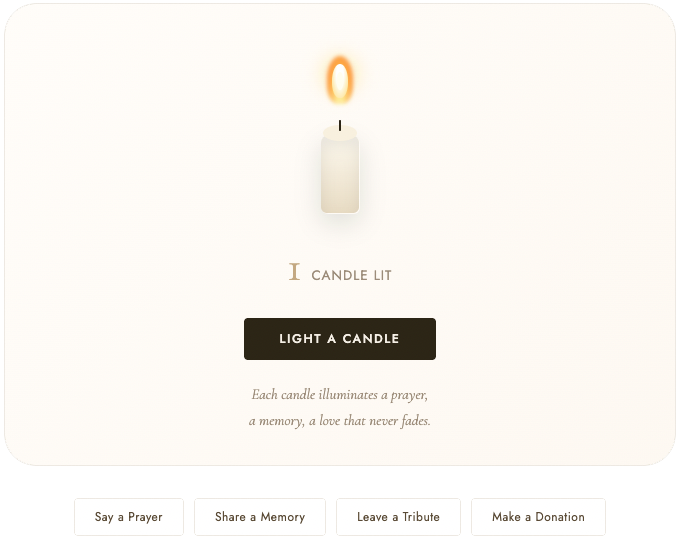 Memorial candle preview - 1
